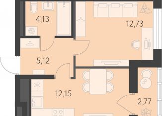 Продажа однокомнатной квартиры, 35.5 м2, Екатеринбург, метро Чкаловская