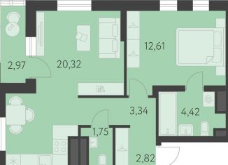 Продаю 1-комнатную квартиру, 46.7 м2, Екатеринбург