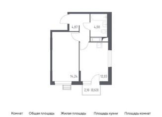 Продажа 1-ком. квартиры, 35.3 м2, дачный посёлок Кокошкино, улица Стожарова, 11