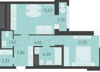 Продается 1-ком. квартира, 42.5 м2, Свердловская область