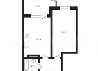 Аренда 1-ком. квартиры, 40.6 м2, Тюмень, улица Николая Зелинского, 1, ЖК На Фёдорова