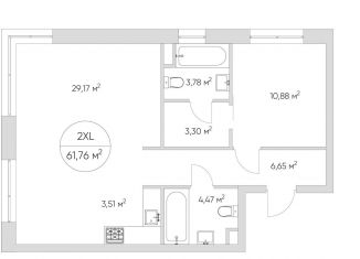 Продается 2-ком. квартира, 61 м2, Москва, станция Калитники