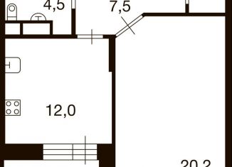 Продажа 1-ком. квартиры, 46.3 м2, Москва, улица Семёна Гордого, 3