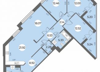 4-ком. квартира на продажу, 114 м2, Санкт-Петербург, муниципальный округ Южно-Приморский