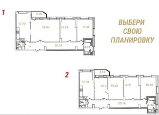 Продажа 4-комнатной квартиры, 104.7 м2, Санкт-Петербург, улица Руднева, 18, муниципальный округ № 15