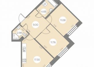 Продаю двухкомнатную квартиру, 56 м2, Санкт-Петербург, улица Маршала Захарова, 8, метро Проспект Ветеранов