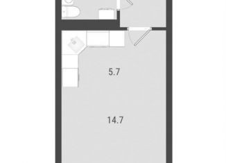 Продаю квартиру студию, 29.4 м2, Самара, Южное шоссе, 11, метро Гагаринская