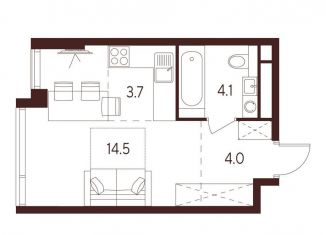 Продаю квартиру студию, 26.3 м2, Москва, станция Зорге