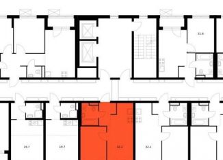 Продается однокомнатная квартира, 32.1 м2, Ярославль