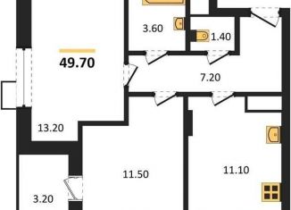 Продаю двухкомнатную квартиру, 49.7 м2, Воронеж, Железнодорожный район