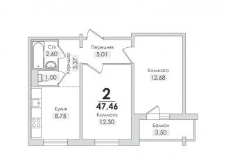 Продается 2-ком. квартира, 47.5 м2, Челябинская область, Транспортная улица, 9Д