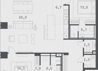 Продается 2-ком. квартира, 116.7 м2, Москва, Садовая-Сухаревская улица, 14с1, метро Сухаревская