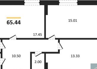 Продается 2-комнатная квартира, 65.4 м2, Воронеж, Ленинский район, улица 9 Января, 68Л