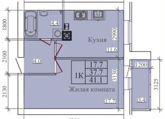 Продажа 1-ком. квартиры, 41.1 м2, Иваново