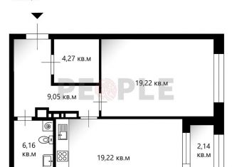 Продам двухкомнатную квартиру, 60.3 м2, Москва, Мытная улица, 7с1