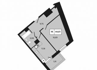 Продается 1-ком. квартира, 44.6 м2, Ростовская область, проспект Шолохова, 211/3