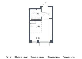 Продажа квартиры студии, 21.7 м2, посёлок Мирный, жилой комплекс Томилино Парк, к6.3, ЖК Томилино Парк