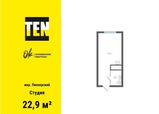 Продаю квартиру студию, 22.9 м2, Екатеринбург