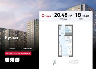 Продается квартира студия, 20.5 м2, Санкт-Петербург, метро Академическая