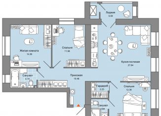 4-ком. квартира на продажу, 88 м2, Кировская область, улица Дмитрия Козулева, 9