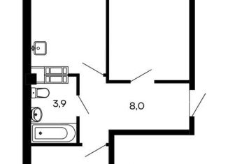 Продажа 2-комнатной квартиры, 60.8 м2, Севастополь