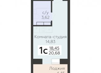 Квартира на продажу студия, 20.7 м2, Орловская область, улица Панчука, 83