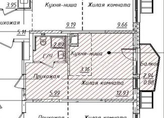 Продам квартиру студию, 25.9 м2, Московская область, улица Авиаторов, 4