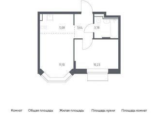 Продаю 1-комнатную квартиру, 33.8 м2, Москва, жилой комплекс Квартал Домашний, 2, ЮВАО