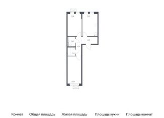 Продам 2-ком. квартиру, 57.4 м2, Московская область