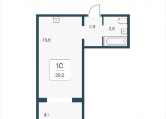 Продаю квартиру студию, 29.2 м2, посёлок Озёрный, Кедровая улица, 80/3