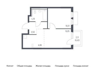 Продам 1-комнатную квартиру, 35.9 м2, Московская область, проспект Василия Мамрова, 6