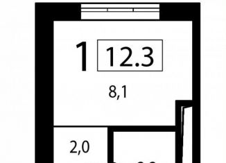 Продается квартира студия, 12.3 м2, Москва, Аминьевское шоссе, 7, ЗАО