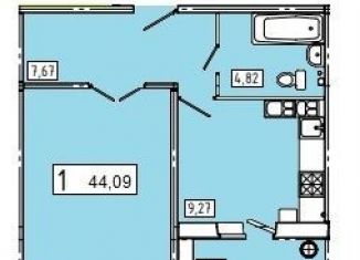 Продаю однокомнатную квартиру, 42.9 м2, Курская область