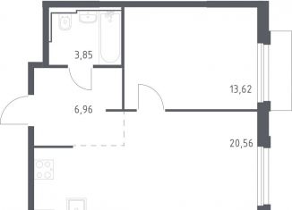 Продажа 1-ком. квартиры, 45 м2, Москва, жилой комплекс Квартал Герцена, к2, метро Зябликово