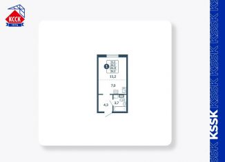 Продается однокомнатная квартира, 26.2 м2, Киров, улица Анжелия Михеева, 5
