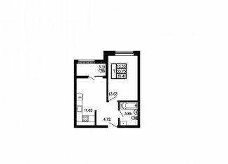 Продается 1-комнатная квартира, 35.4 м2, Санкт-Петербург, 3-я линия 1-й половины, 12, 3-я линия 1-й половины