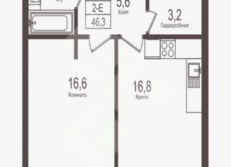 Продается 1-ком. квартира, 46 м2, Москва, Нежинская улица, 5к2, ЖК Городские резиденции Спайрс