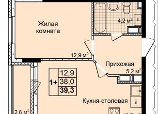 Продаю 1-комнатную квартиру, 38.9 м2, Нижний Новгород, ЖК Дома на Культуре