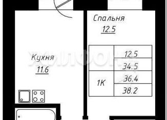 1-комнатная квартира на продажу, 36 м2, Барнаул, Индустриальный район, Павловский тракт, 196к2