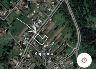 Продается земельный участок, 9 сот., деревня Карпово