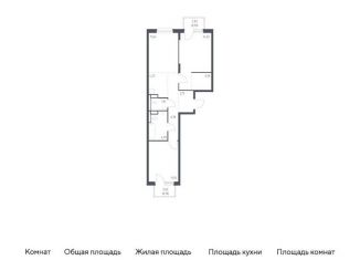 Продается 2-комнатная квартира, 63.8 м2, Мурино