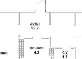 2-комнатная квартира на продажу, 60.5 м2, Свердловская область, Красноармейская улица, 13