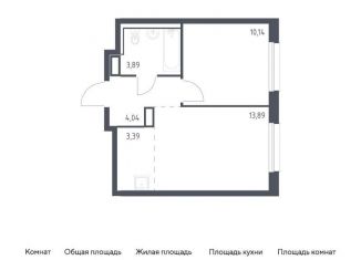 Продам 1-комнатную квартиру, 35.4 м2, Мурино