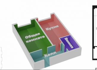 1-ком. квартира на продажу, 51.4 м2, Каспийск, микрорайон Кемпинг, 100