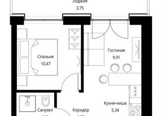 Продам однокомнатную квартиру, 37.6 м2, Москва, метро Селигерская