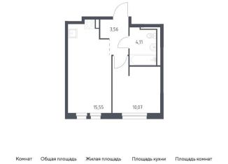 Продаю 1-комнатную квартиру, 33.3 м2, Ленинградская область, Невская Долина, 1.3