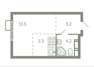 Продам квартиру студию, 28.2 м2, село Молоково, жилой комплекс Ново-Молоково, 13