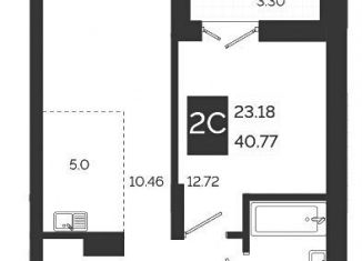 2-ком. квартира на продажу, 40.8 м2, Новосибирск, метро Золотая Нива