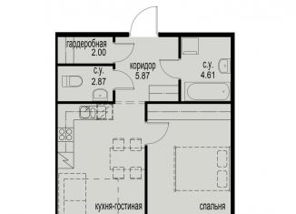 Продаю 1-ком. квартиру, 44.5 м2, Санкт-Петербург, проспект Энгельса, 29, Выборгский район