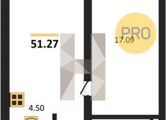 Продается 1-ком. квартира, 51.3 м2, Новосибирская область, улица Аэропорт, 88